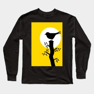 Yellow Sun Bird Long Sleeve T-Shirt